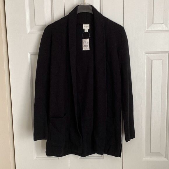 J. Crew Factory Chelsea sweater blazer Black Size‎ XXS NWT - Picture 1 of 6